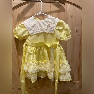 Martha’s Miniatures vintage party dress. Yellow.